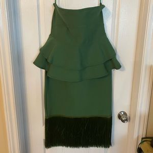 Fashionova strapless peplum dress